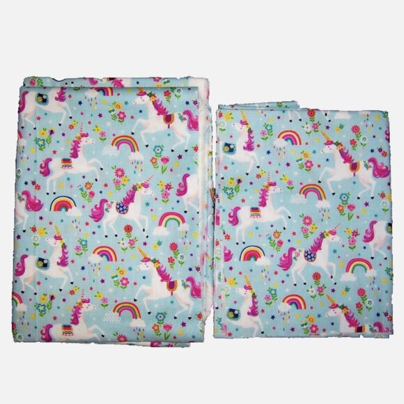 Daydream Unicorns Sewing Quilting Fabric Makower UK NEW 1.5 yards + 32" remnant - Picture 1 of 1